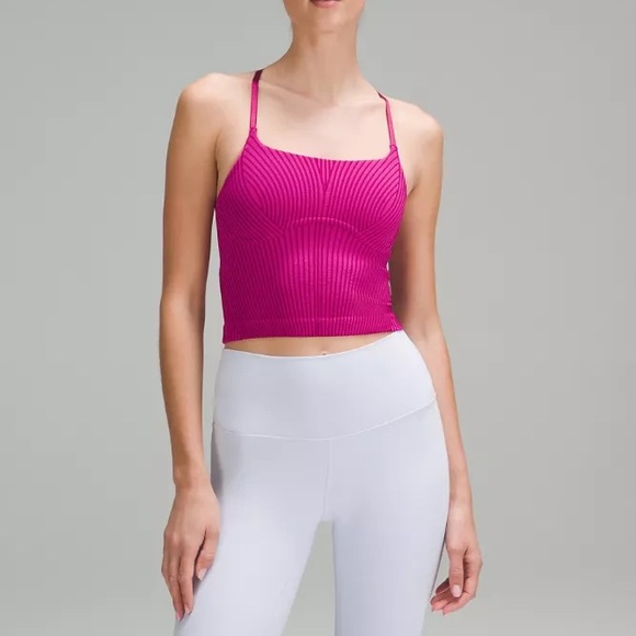 Lululemon Strappy Seamless Yoga Shelf Tank Top - Picture 1 of 4